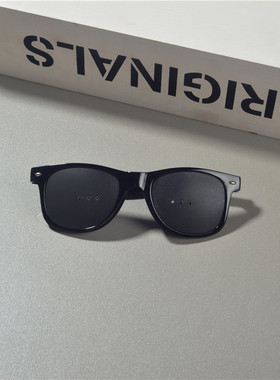 米钉小方形框眼镜男女潮个性黑色小脸太阳镜搞怪嘻哈蹦迪街拍墨镜