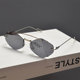 Sunshade polygonal retro men's and women's hollow sunglasses