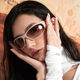 Anti-UV aviator retro men's and women's patchwork sunglasses