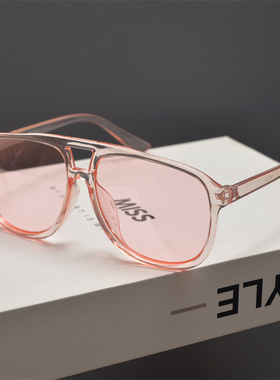 遮阳方形复古男女双梁太阳镜