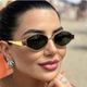 Anti-UV diamond-shaped retro polygonal sunglasses for men and women