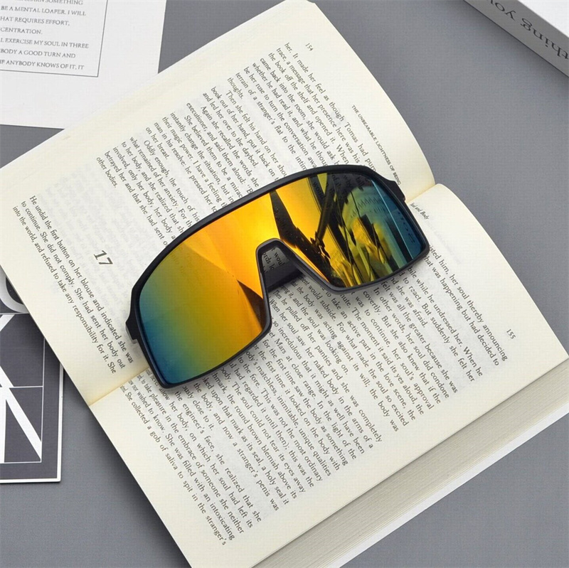 y2k墨镜男女潮户外骑行爬山跑步滑雪眼镜炫彩大框护目防风太阳镜 - 图3