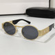 European and American retro steampunk oval sunglasses