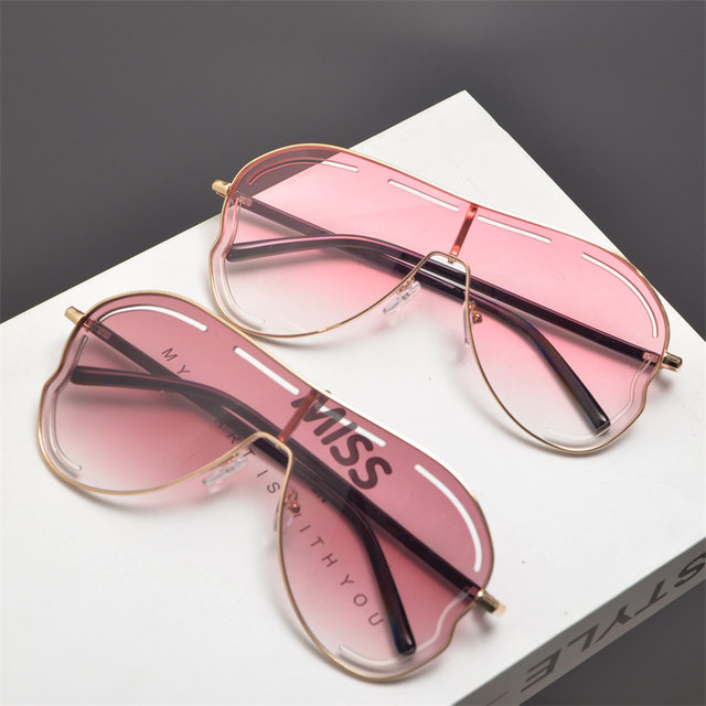 Sunshade toad mirror retro women's one-piece sunglasses