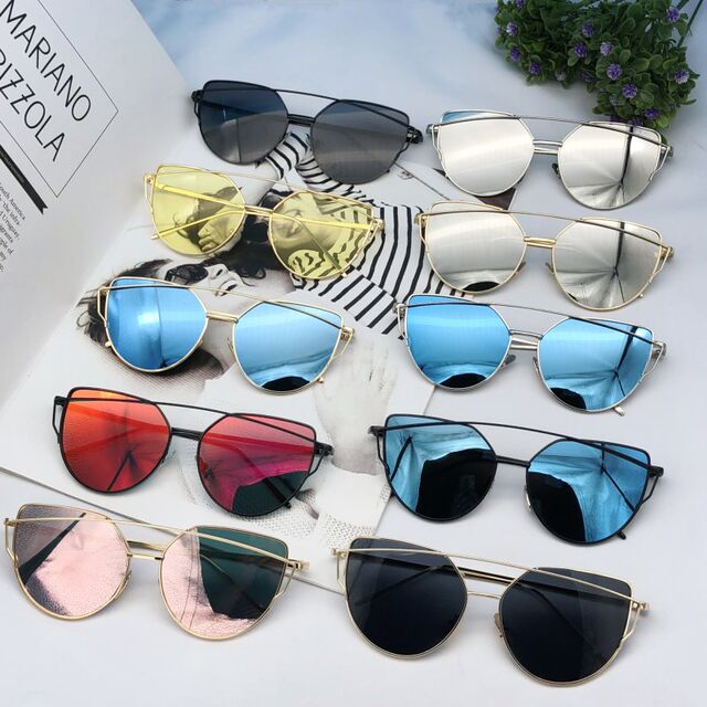 Cat-eye retro style Harajuku irregular sunglasses