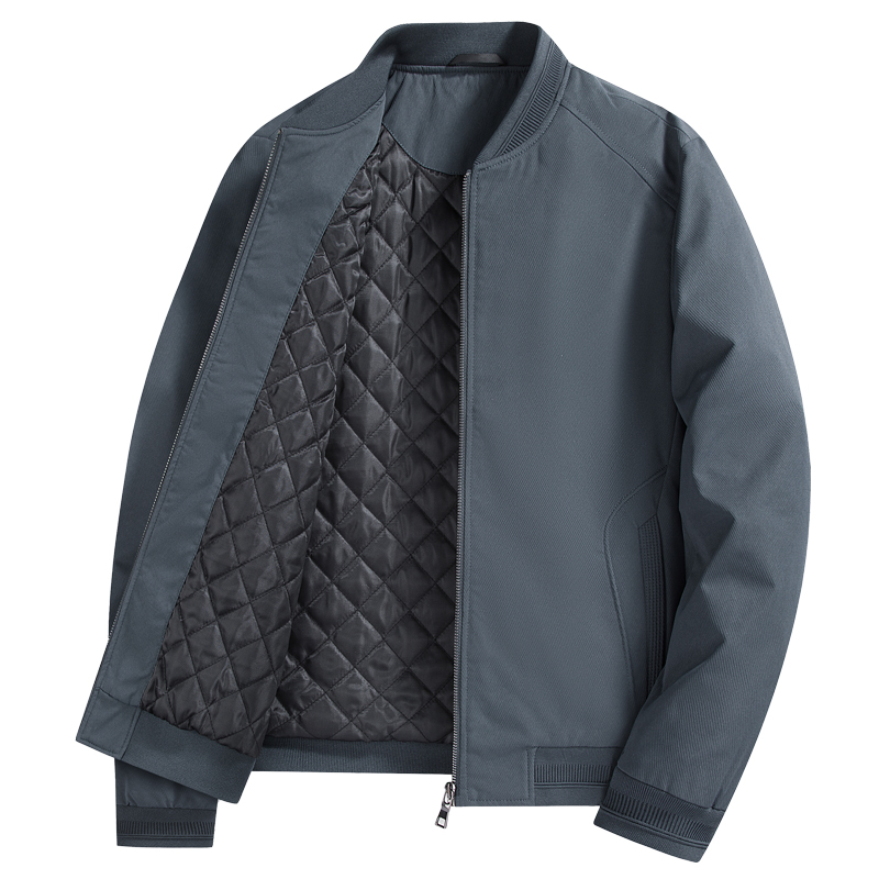 罗蒙加棉外套男士秋冬季加厚保暖棒球领夹克2024新款潮牌休闲上衣