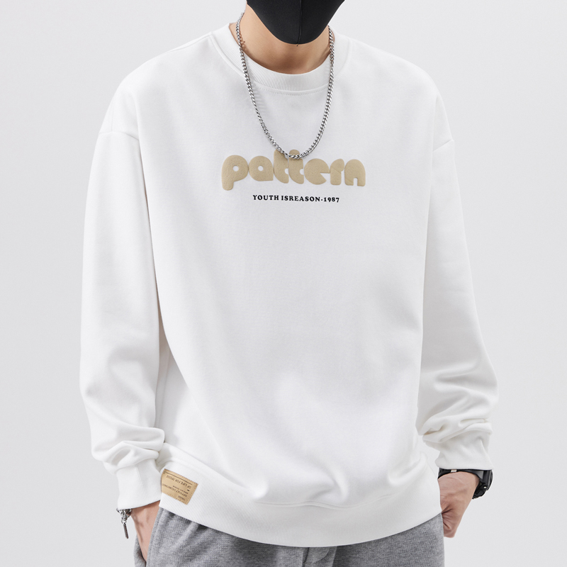 罗蒙卫衣男春季男生长袖2025新款圆领潮流春秋款男士加绒上衣男款