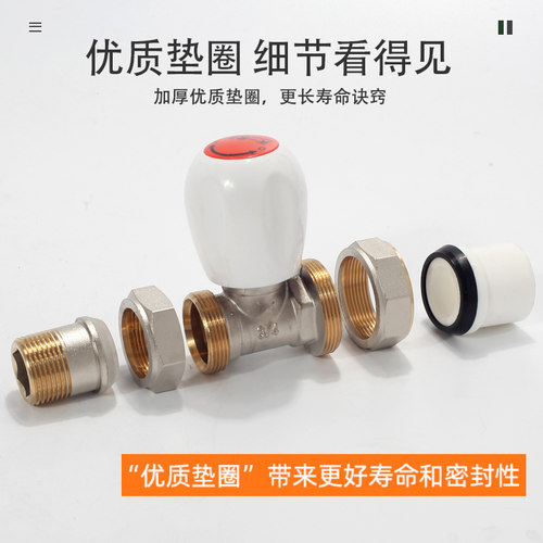 天一金牛 PPR温控阀 散热器暖气片阀门 暖气片角阀 PPR控温阀门 - 图2