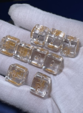 方糖方珠手串配饰雕刻四神兽
