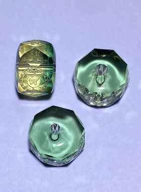 孔雀明王心咒黄水晶盘珠