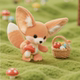 Fire Rabbit Vitality Doll Fox Plush Toy Doll Cute Doll ຂອງຂວັນວັນເກີດສໍາລັບແຟນແລະເດັກນ້ອຍ