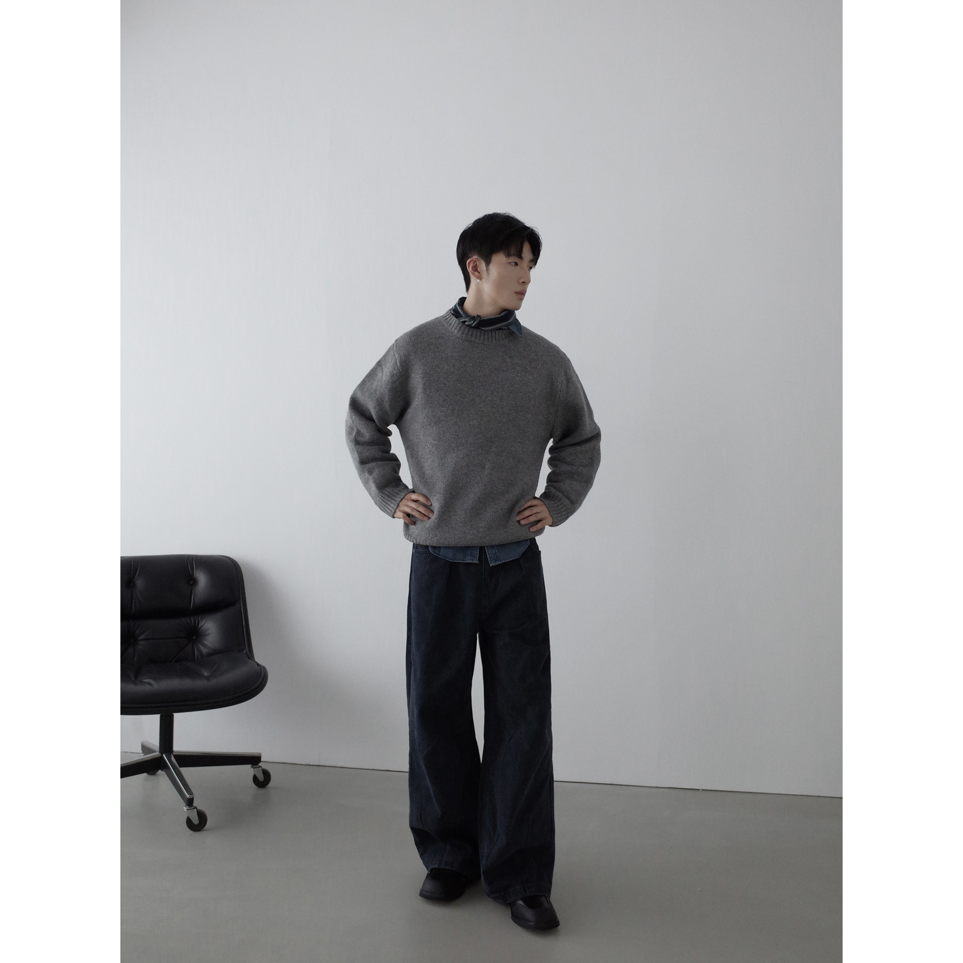 INKNOTS美式复古水洗做旧高级感直筒裤男女宽松阔腿弧形牛仔裤子,淘宝优惠券,粉丝福利购,淘宝优惠卷