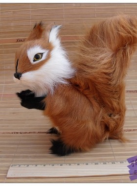 仿真大眼松鼠动物皮毛工艺品