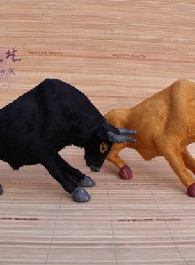 仿真动物模型黄斗牛黑牛