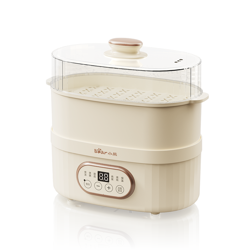 小熊电炖盅多功能家用三层蒸菜蒸笼 小熊厨房电器电炖/煮粥锅/文火炉