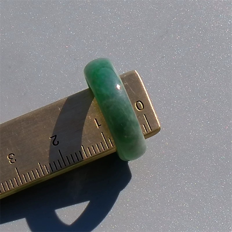 Natural Grade A Burmese Laokeng Jadeite Ring Ring 15