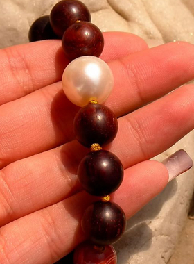 天然珍珠女士手链新疆和田玉