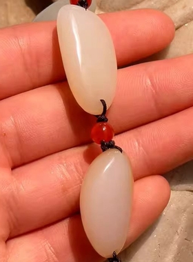 天然新疆和田玉籽料手链手串