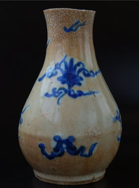 微=雨明代万历青花瓶瓷器陶瓷文人瓷艺术品收藏