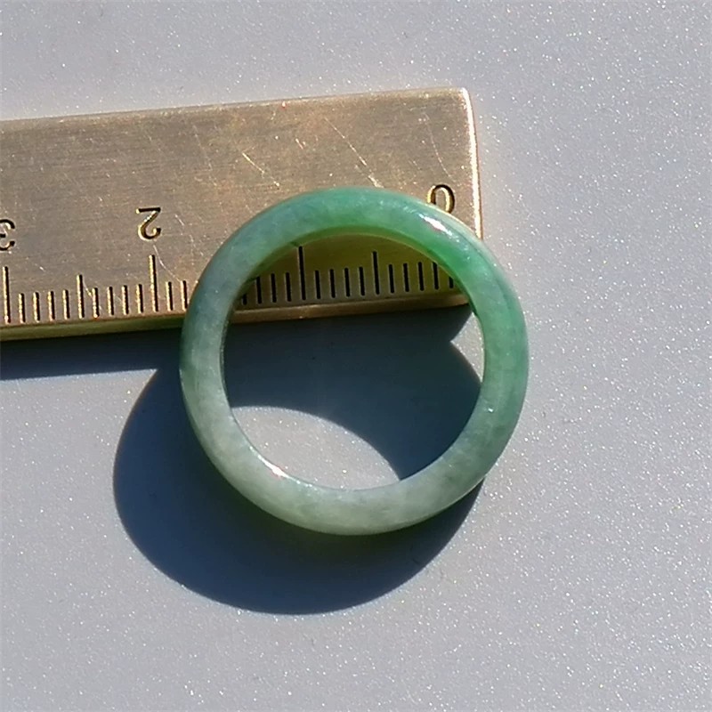 Natural Grade A Burmese Laokeng Jadeite Ring Ring 15