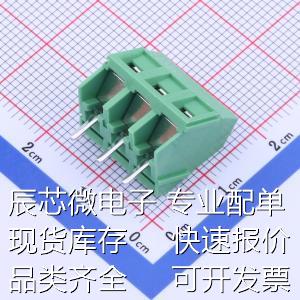 DG103-5.0-03P-14-00A(H) 螺钉式接线端子 5mm 1x3P 排数:1 每排P - 图0