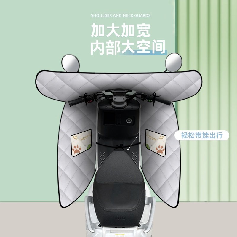 适用爱玛电动车挡风被四季双面防水电瓶车防风罩夏季防晒冬季加厚,淘宝优惠券,粉丝福利购,淘宝优惠卷