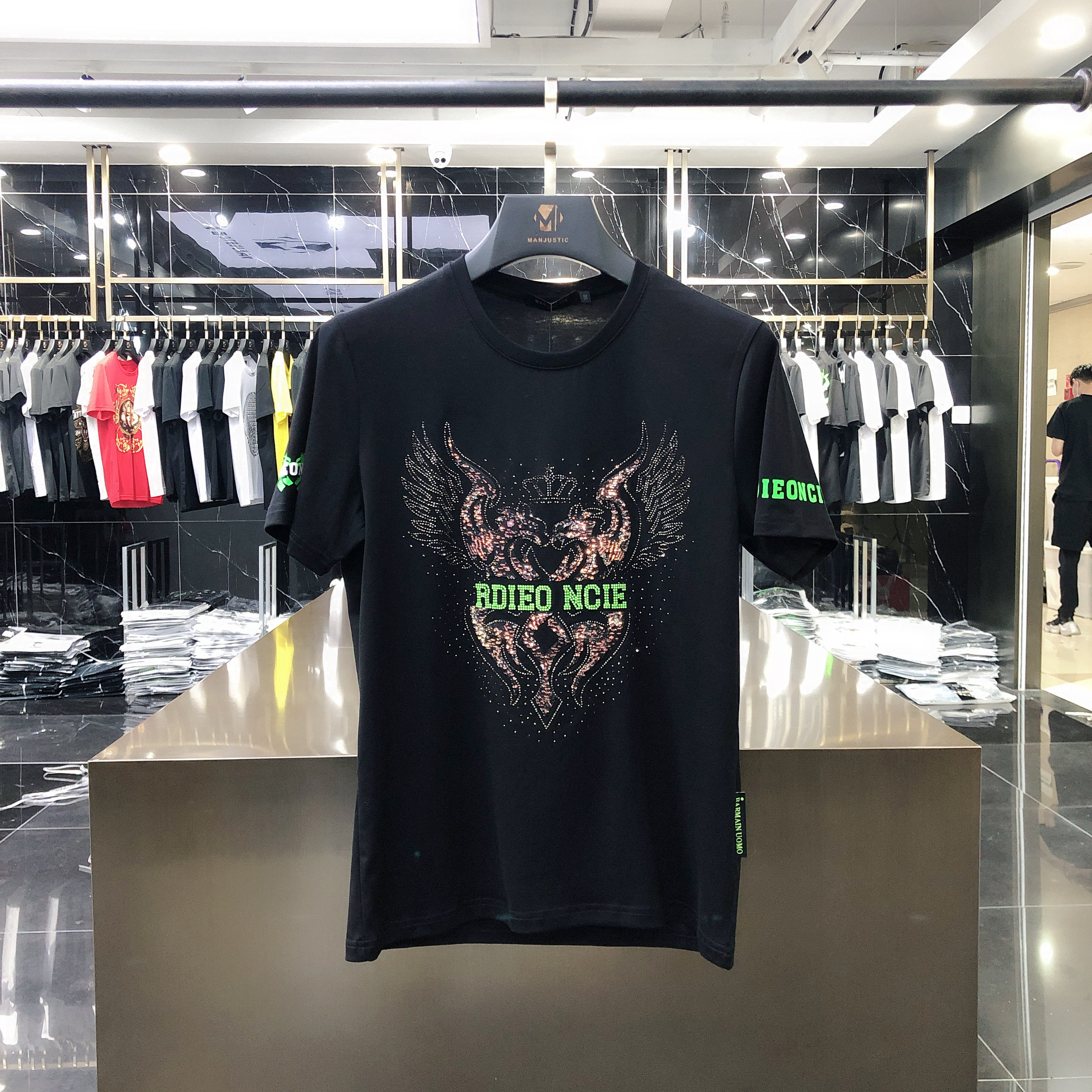 2020夏季新款欧美男士个性潮牌t恤 davidromeoT恤