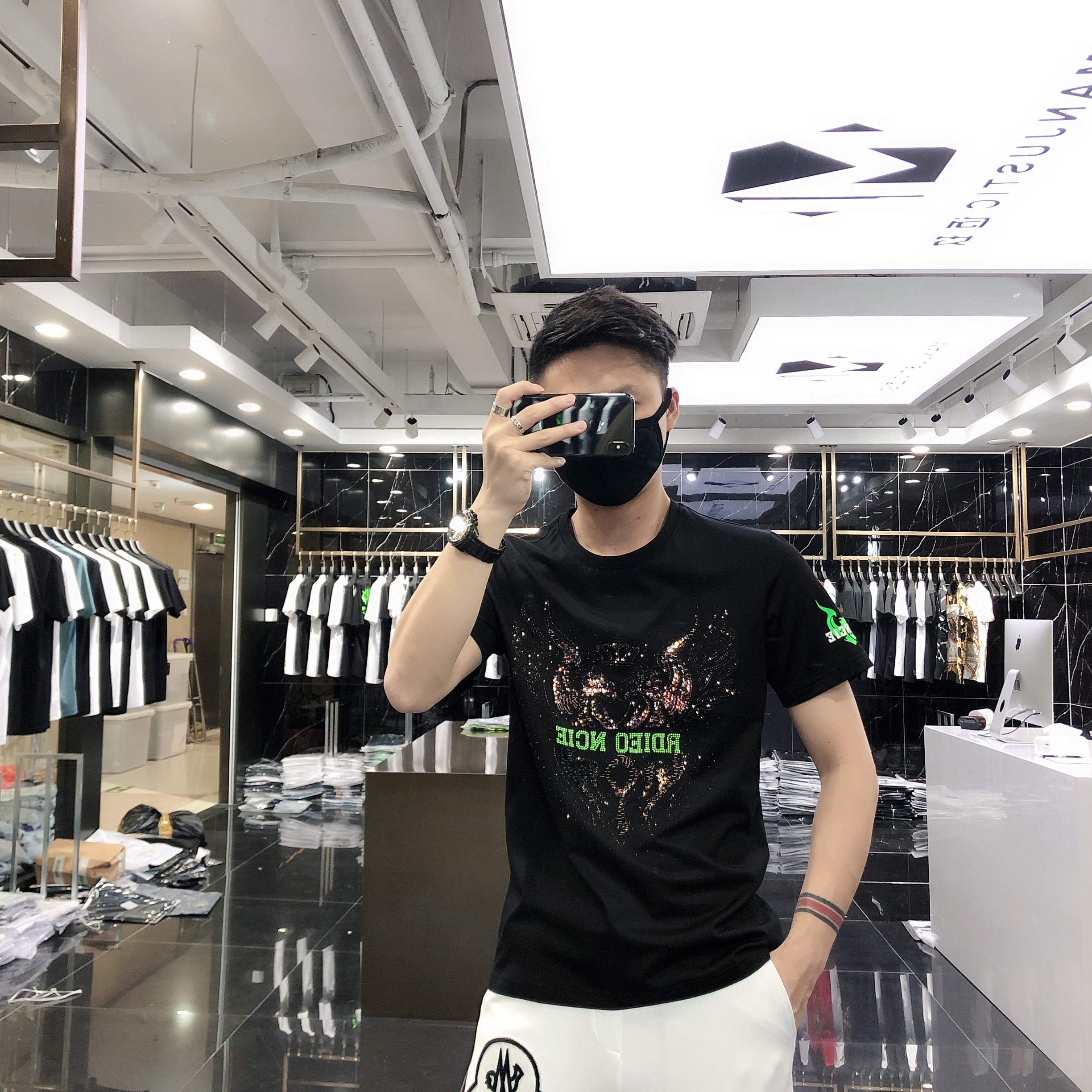 2020夏季新款欧美男士个性潮牌t恤 davidromeoT恤