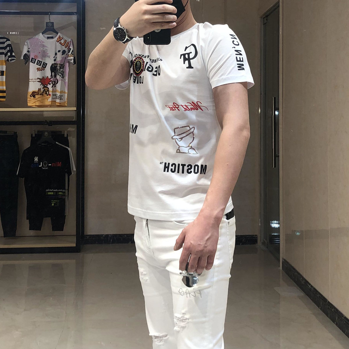 2020夏季新款欧版全棉潮流短袖t恤 davidromeoT恤