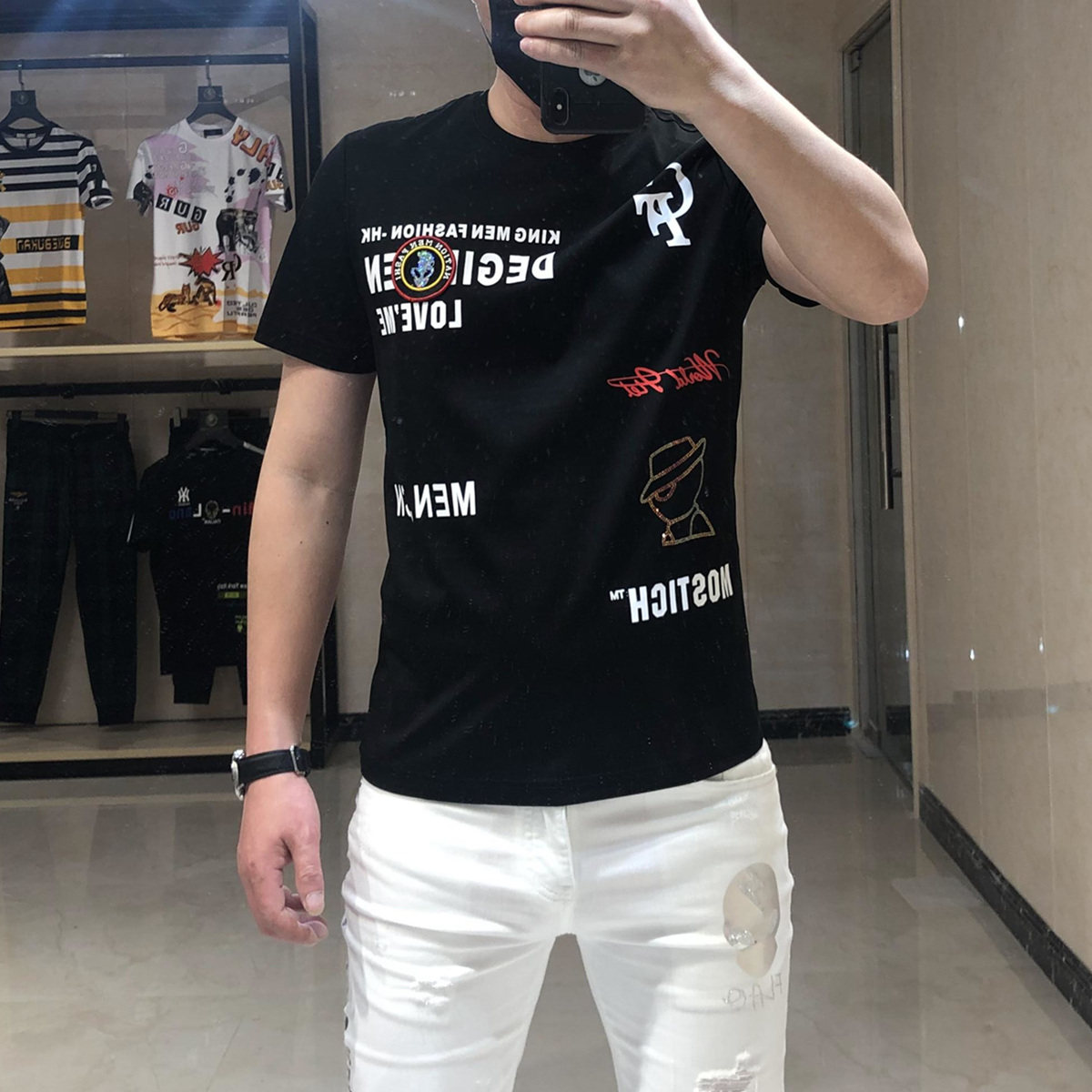 2020夏季新款欧版全棉潮流短袖t恤 davidromeoT恤