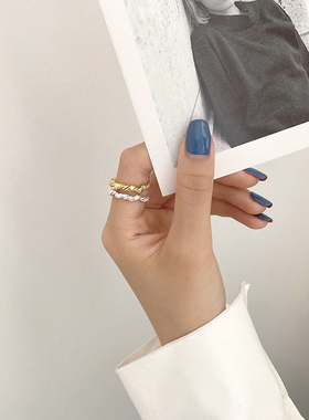 手工打结时尚个性风设计感戒指