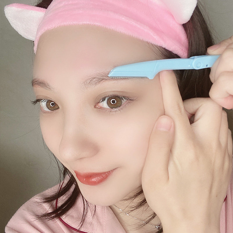3把装折叠式修眉刀安全型初学者 资葆化妆品化妆/美容工具