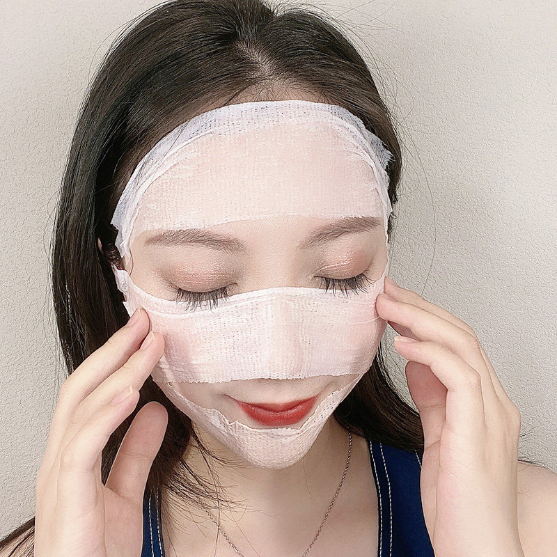 3包装木乃伊湿敷可拉伸脸部化妆棉 资葆化妆品化妆/美容工具
