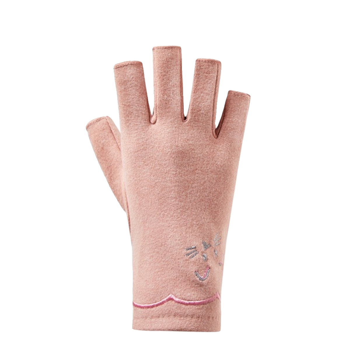 半指手套女春秋工作开车骑行学生写字露五指二指保暖冬天美甲手套,淘宝优惠券,粉丝福利购,淘宝优惠卷