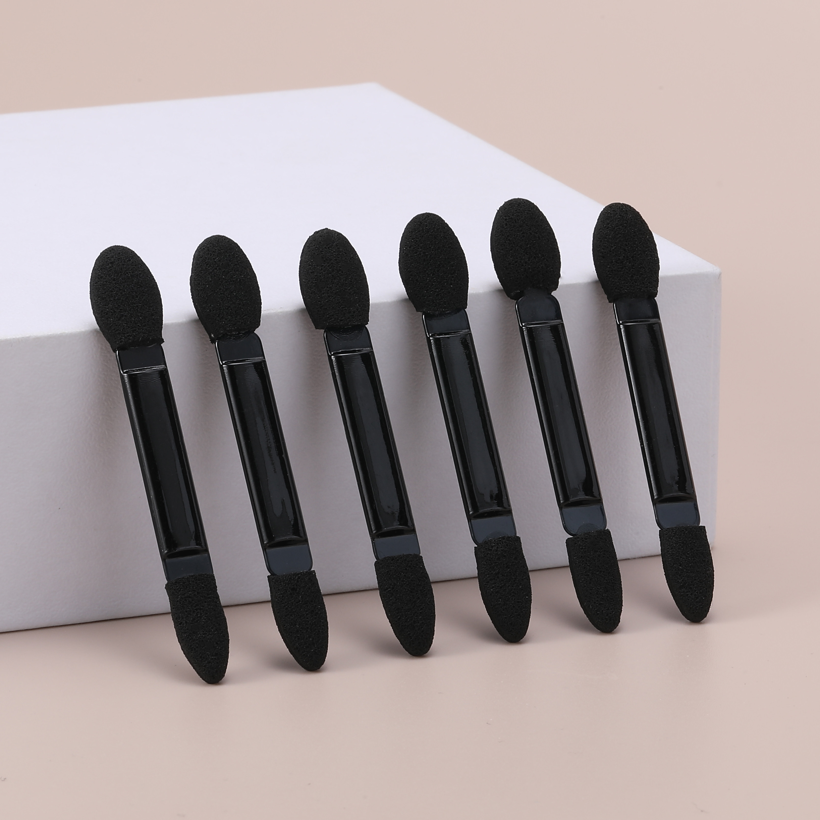 50支袋装双头海绵眼影棒刷便携迷你眼部化妆刷遮瑕眼影棒美妆工具,淘宝优惠券,粉丝福利购,淘宝优惠卷