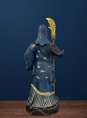 关公武圣立刀忠义关二爷神像家用