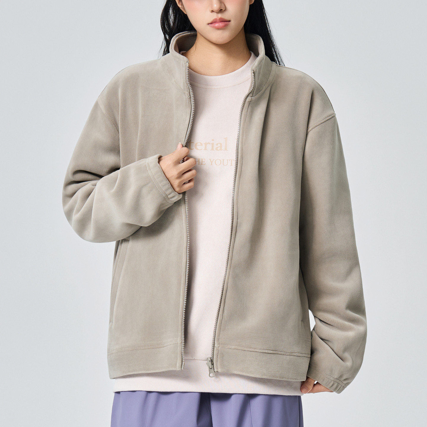 男士冲锋衣内胆立领奥粒绒外套男春秋新款保暖内搭打底衫开衫外搭,淘宝优惠券,粉丝福利购,淘宝优惠卷