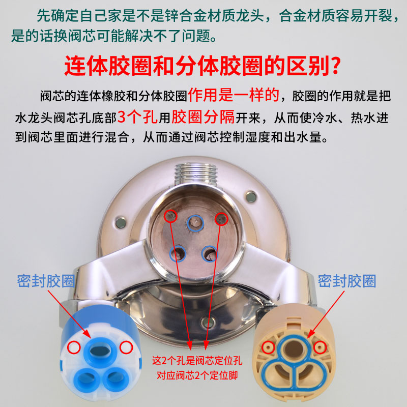 热水器淋浴太阳能混水阀带上水功能明装分水阀冷热水龙头阀芯配件