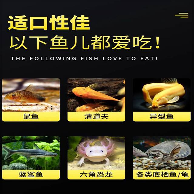 Benthic fish feed soft-shell turtle food sinking type Lanshou koi butterfly carp parrot fish blue shark lucky cat silver dragon universal
