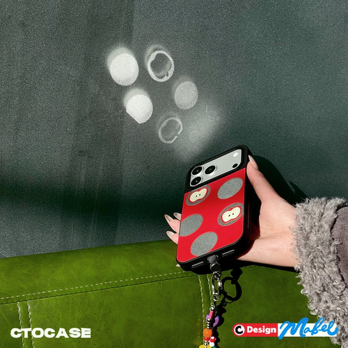 原创【波点苹果】iPhone17promax手机壳新年红色16创意镜面保护壳苹果15Pro高级感防摔手提挂链14磁吸支架3D - 图0