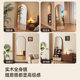 Retro solid wood dressing mirror floor-standing home bedroom mirror