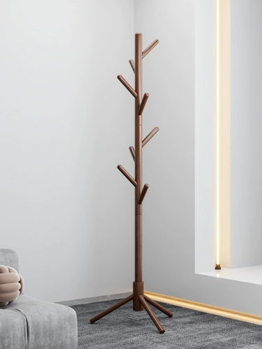 Современная вешалка из натурального дерева для домашнего использования, куртка, трубка