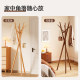 Nordic creative beech wood coat rack floor-standing and does not take up space