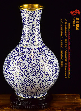霍铁辉平步青云赏瓶北京纯手工艺