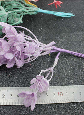 绿叶植绒白霜幸福草水仙花diy
