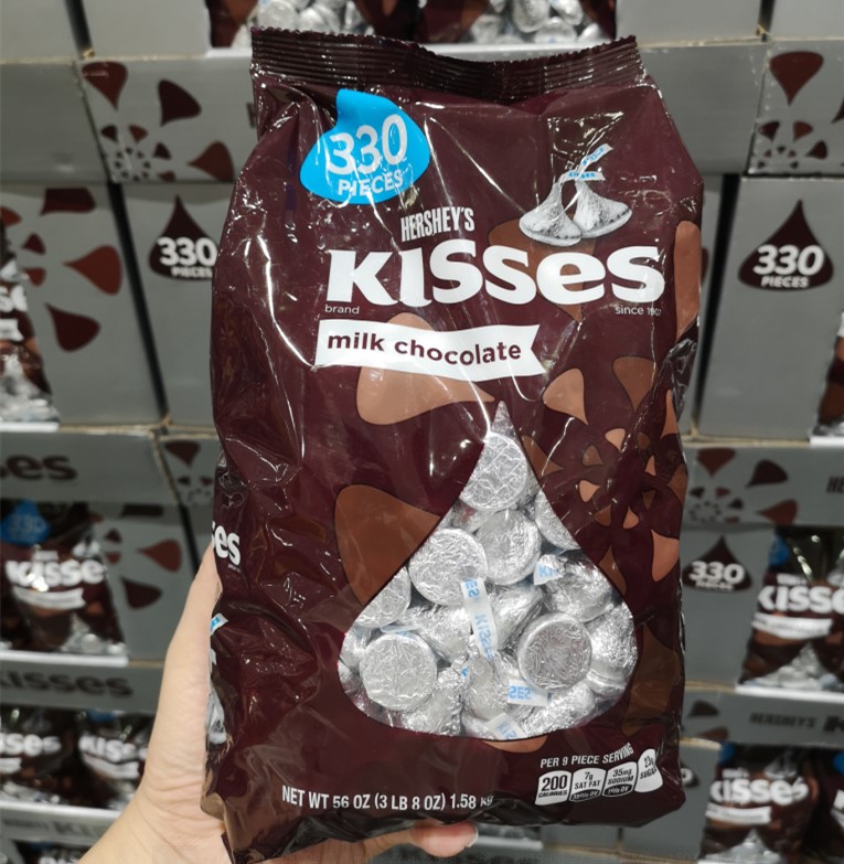 美国原装HERSHEY‘S好时之吻圣诞水滴圣诞金银砖混合牛奶巧克力 - 图2