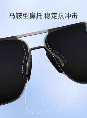 海伦凯勒同款复古双梁百搭飞行员眼镜偏光太阳镜防紫外线墨镜