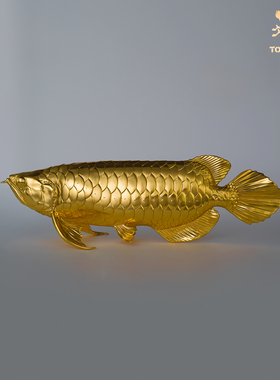 铜师傅《金龙鱼》铜摆件