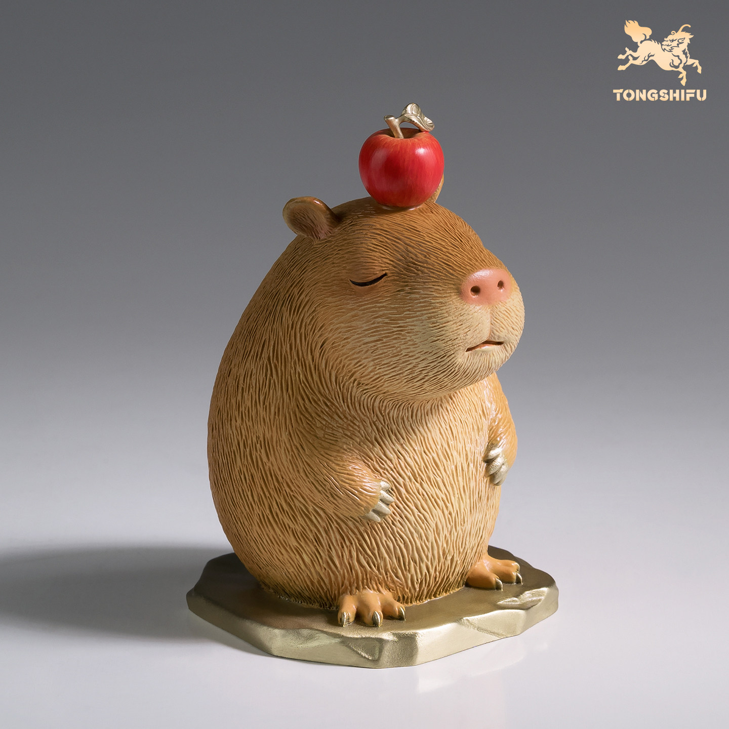 铜师傅《心平气和》卡皮巴拉客厅桌面铜摆件 家居治愈情绪摆件,淘宝优惠券,粉丝福利购,淘宝优惠卷