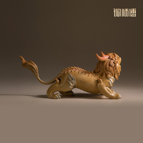 铜师傅《鸿运当头》客厅桌面铜貔貅摆件 家居装饰工艺品 - 图0